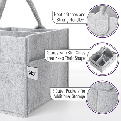 Simplify Your Life as a Parent with Felt Storage Boxes 10 quot x 6.3 quot x 12.5 quot