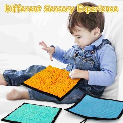 Sensory Toys for Autism 16 Mats of Different Colors and Textures for Autistic Children Kids Baby Toddler Fidgeting Activity