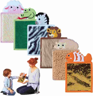 6 Animals Felt Sensory Mats For Autistic Children Sensory Tiles For Kids Sensory Disorder Toys For Tactile Play