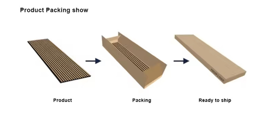 High Quality Sound Absorption Wall Panels MDF Akupanel Wood Slatted Wall Acoustic Panels For Interior Decoration